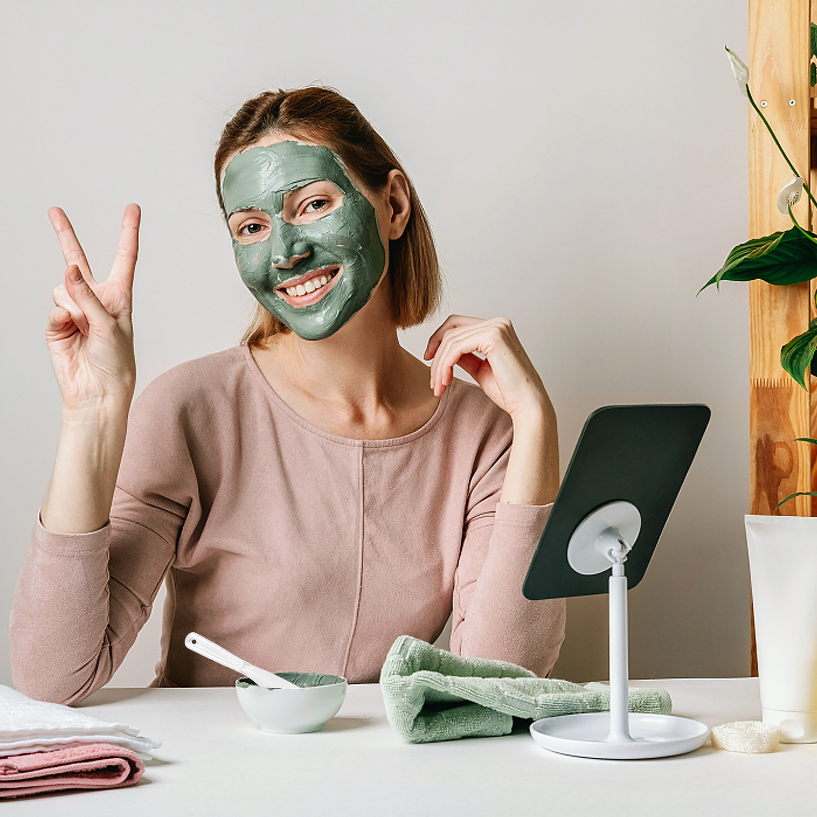 Face Mask Skincare - 5개입 페이셜 마스크 스푼/스파츌라 세트: 스킨케어