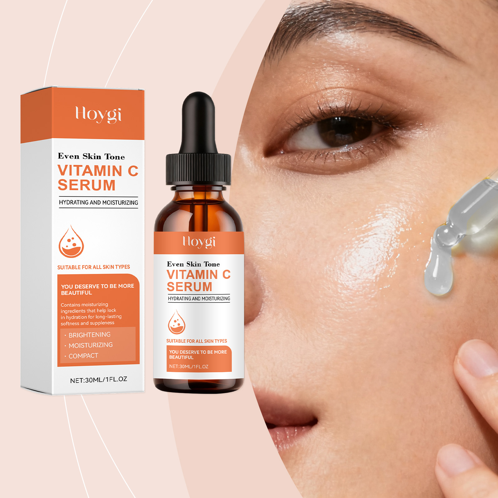 Vitamin C Serum - 비타민 C 세럼 페이스용 히알루론산 브라이트닝