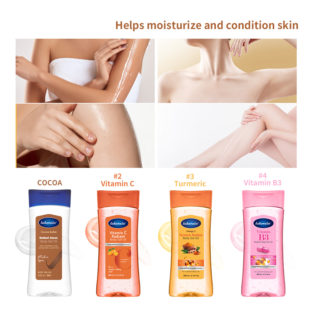 비타민 C & 강황 레디언트 바디 젤 오일, 건조한 피 - Skincare Glowing 리뷰 및 가격