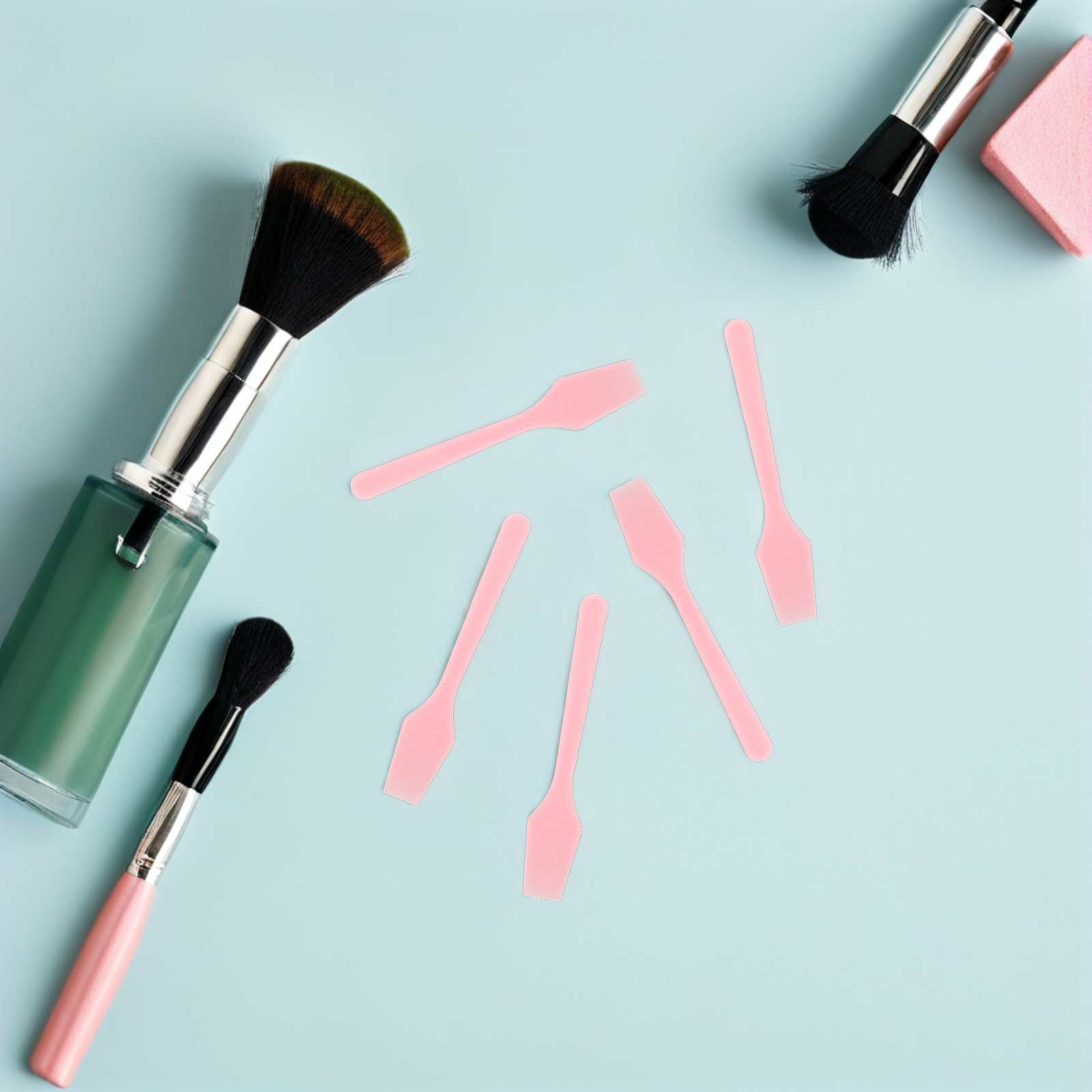100개입 플라스틱 미니 페이셜 스패츌러 세트, 페이스 - Face Mask Skincare 리뷰 및 가격