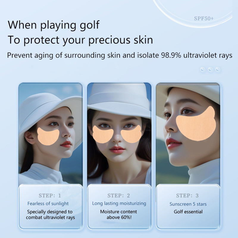 5 쌍 UV 페이스 패치 골프 자외선 차단 패치 골프  - Face Moisturizer 리뷰 및 가격