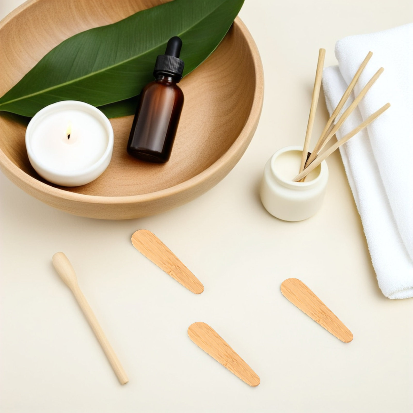 10개입 대나무 페이셜 스패츌러, 타원형 인체공학 디자 - Face Mask Skincare 리뷰 및 가격