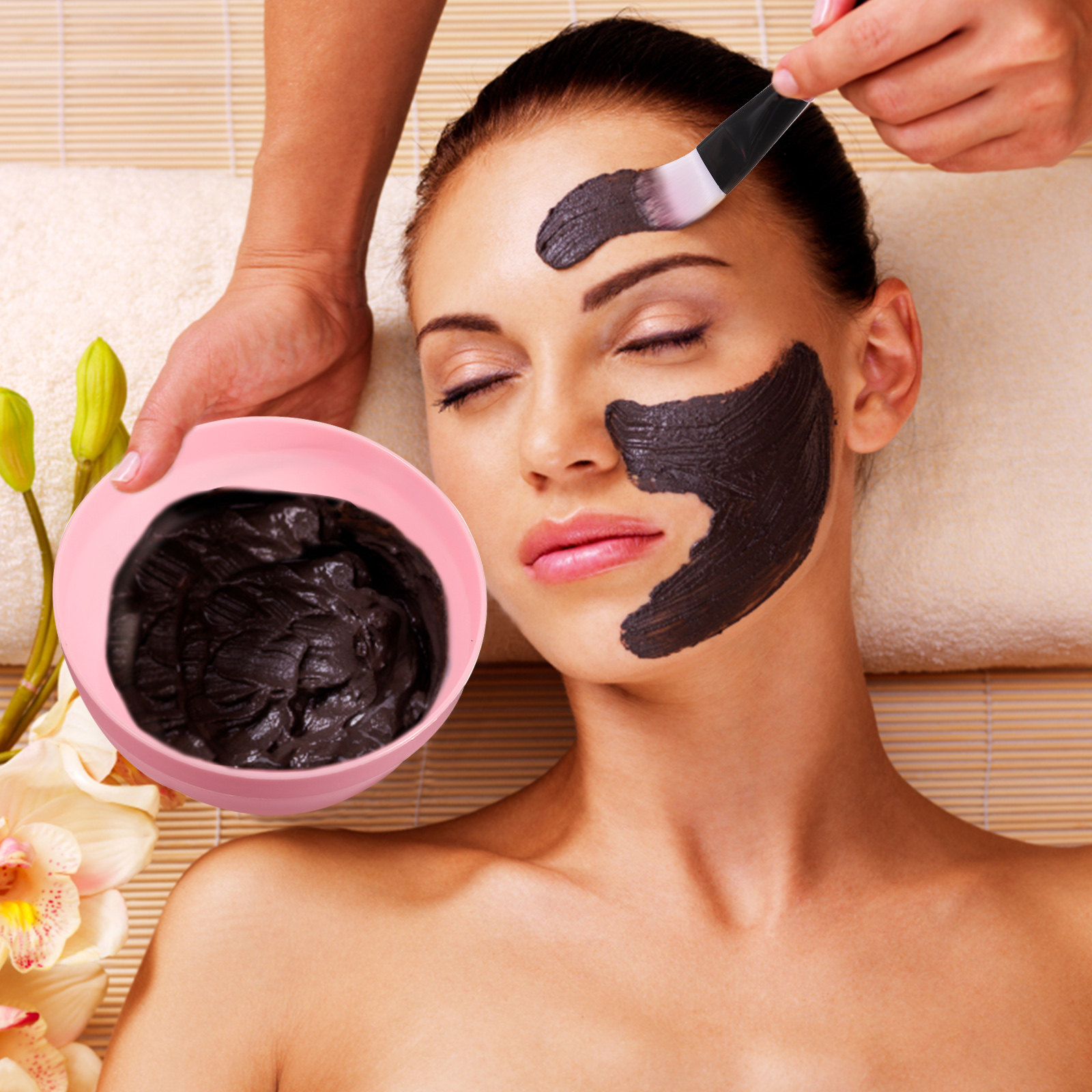 피부 관리 도구, 면 소재 브러시, DIY 페이셜 키트 - Face Mask Skincare 리뷰 및 가격