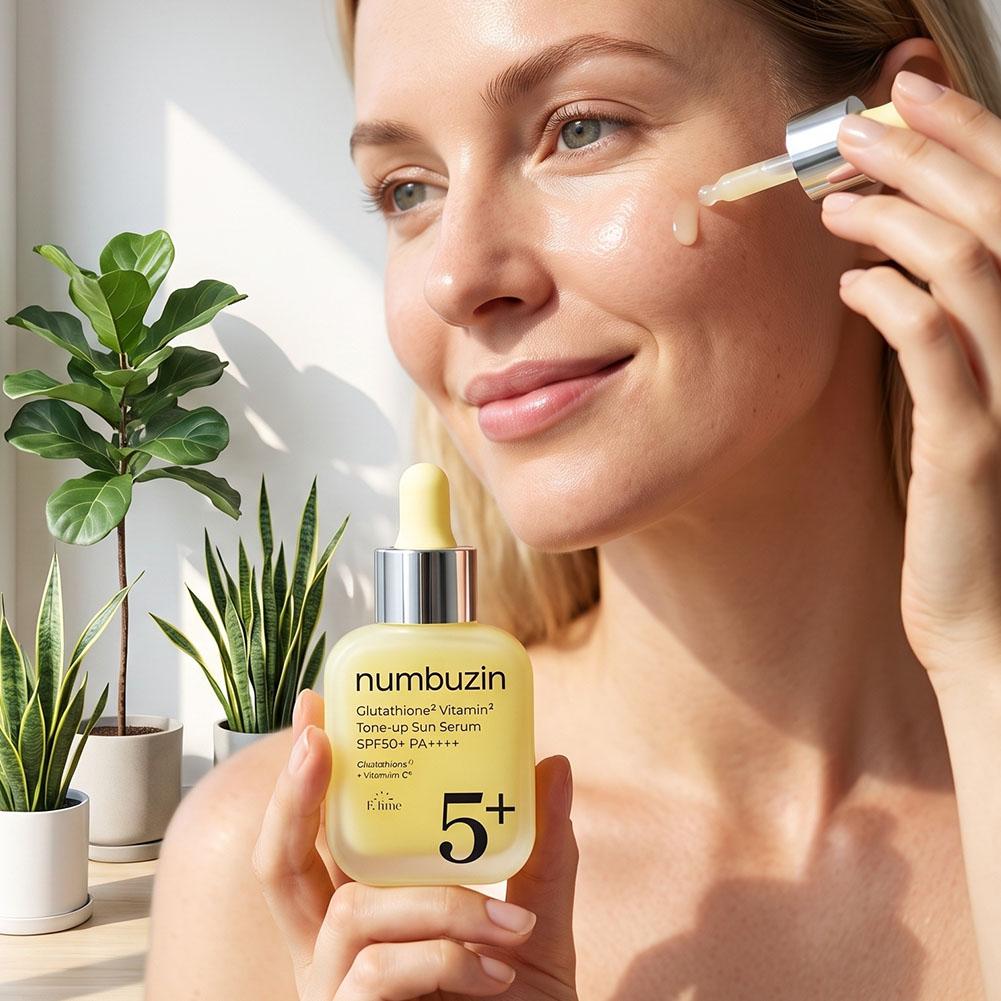 넘부진 5 글루타치온 브라이트닝 선스크린 에센스 비타민 - Vitamin C Serum 리뷰 및 가격