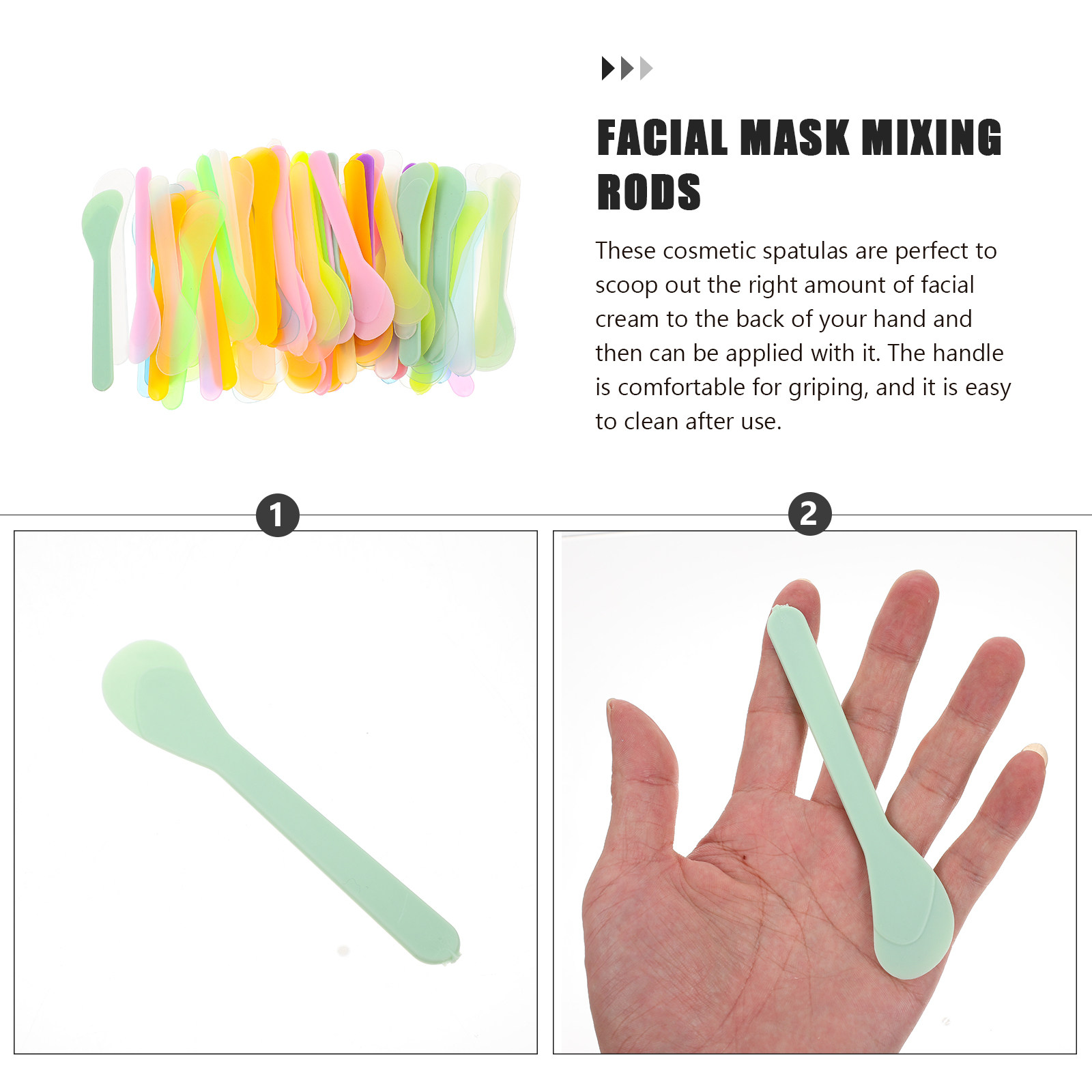100개입, 피부 관리용 크림 스푼, 페이셜 마스크용  - Face Mask Skincare 리뷰 및 가격