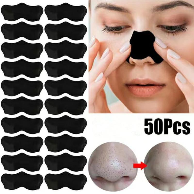 50Pcs 코 블랙헤드 리무버 마스크 수축 모공 트리트 - Face Mask Skincare 리뷰 및 가격