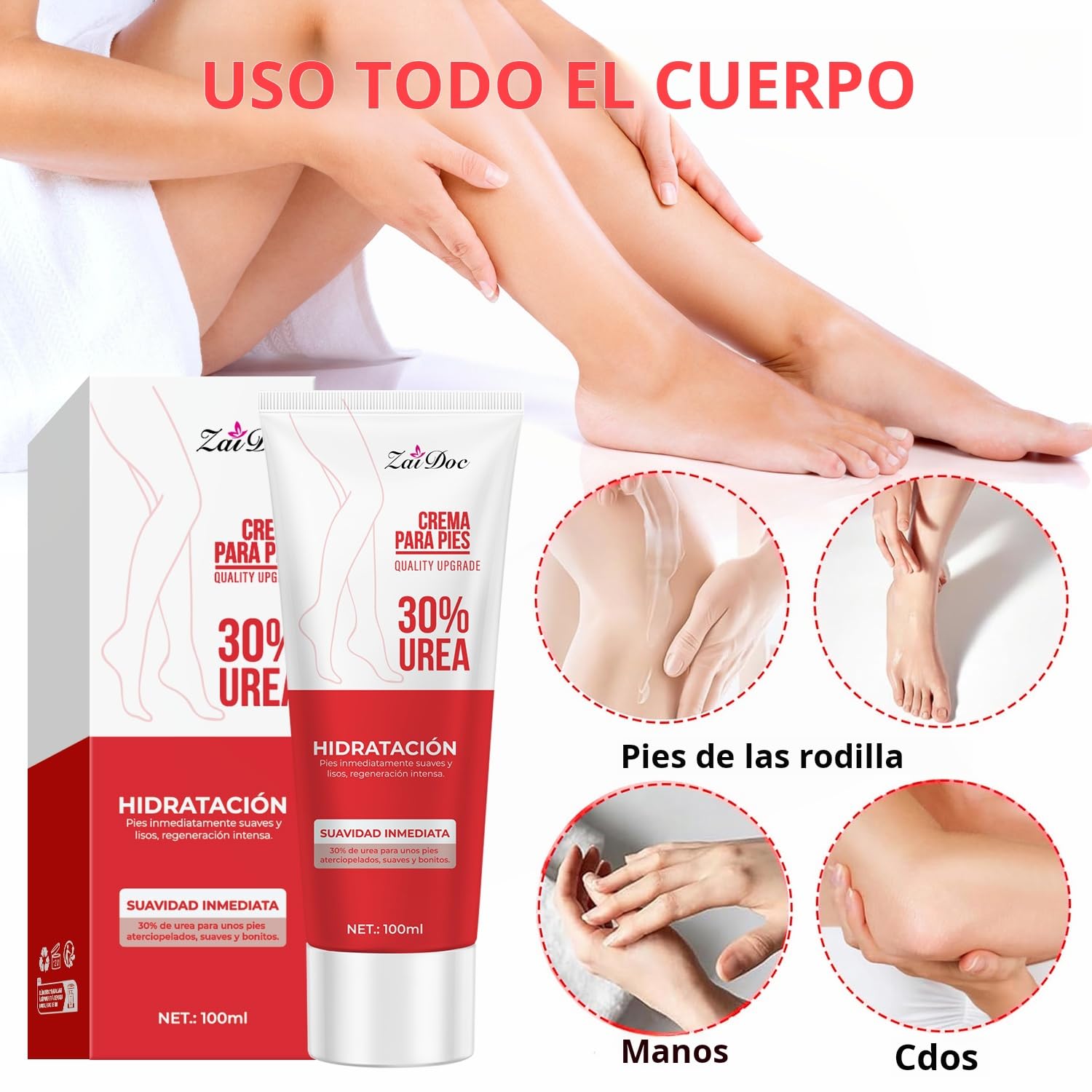 자이닥(ZaiDoc) 2개 또는 4개 세트, 요소 함유 - Urea Foot Cream 리뷰 및 가격
