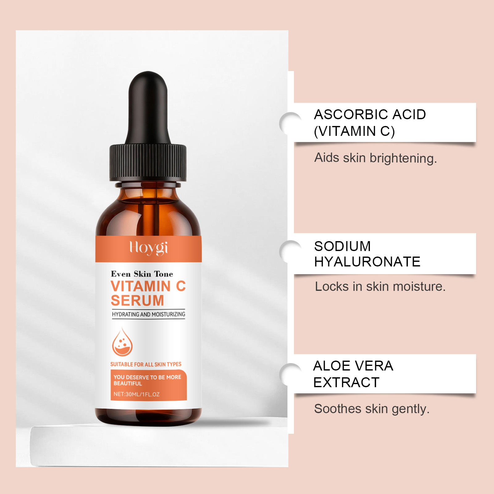 비타민 C 세럼 페이스용 히알루론산 브라이트닝 다크 스 - Vitamin C Serum 리뷰 및 가격